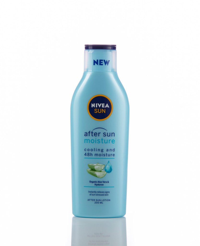 Packshot photograph with white background.