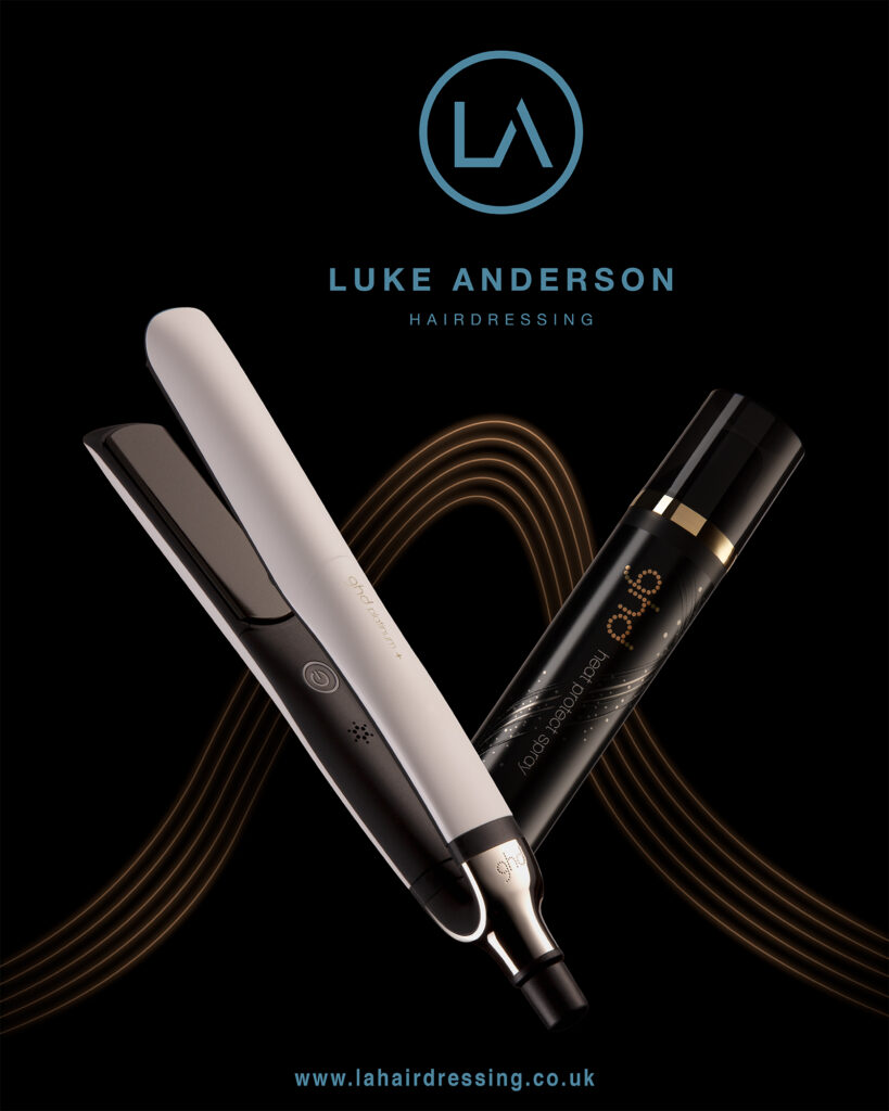 Advertising photography by JL Photographic. ghd product for LA Hairdressing.